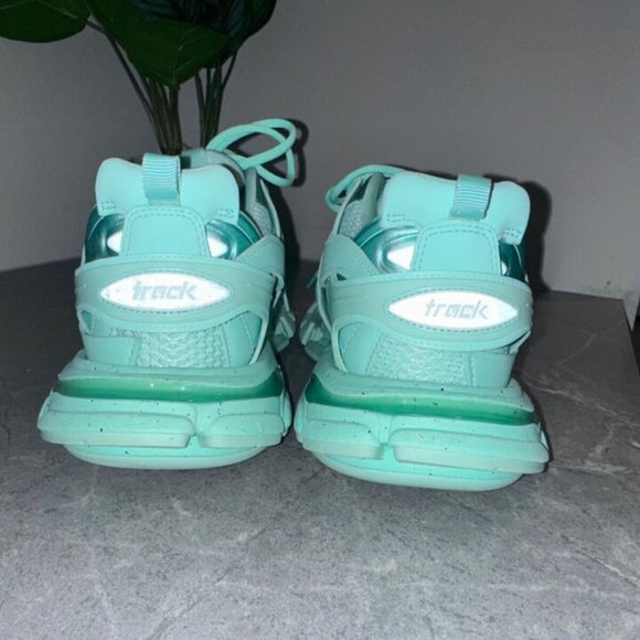 Mens Balenciaga Track Sneakers Recycled Green Size 11 - Picture 3 of 4